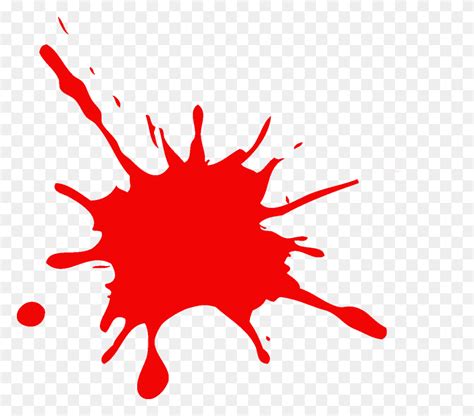 Red Paint Splatter Transparent - Paint Splatter PNG Transparent - FlyClipart