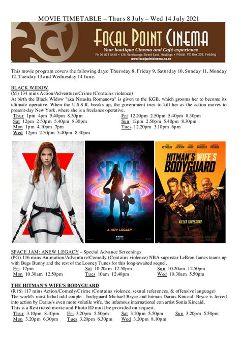 BLACK WIDOW is... - Focal Point Cinema & Cafe Hastings