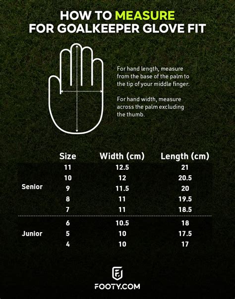 Soccer Goalie Glove Size Chart | Hot Sex Picture