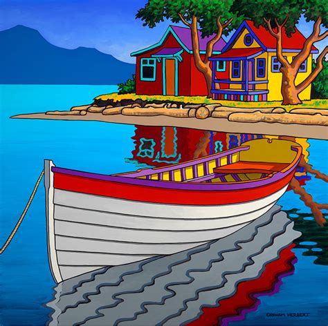 Fine Art – Page 4 – Salish Sea Market (Bowser) | Art painting, Canadian art, Boat art