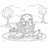 Free Picnic coloring Pages – Coloring Corner sketch template
