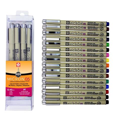 Sakura Pigma Micron Pens 16-Color Set | United Art & Education