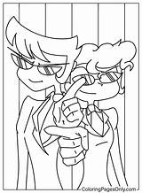 Agent One And Two  Free Printable Coloring Pages sketch template