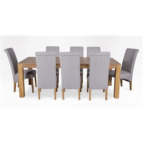Parker Dining Table 2.4 Natural + 8 Palace Natural Leg Dining Chairs | Furniture, Dining table ...