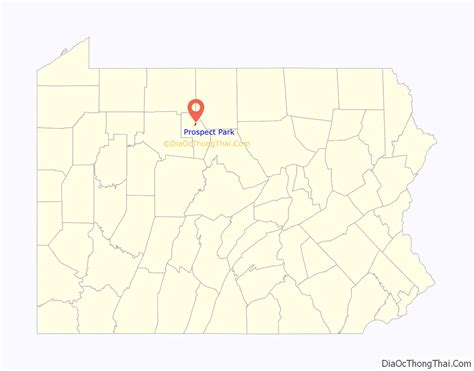 Map of Prospect Park CDP, Pennsylvania