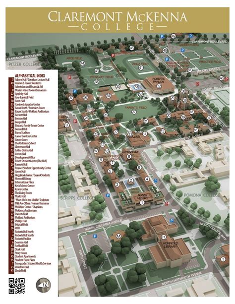 Cmc Campus Maps | Claremont Mckenna College with Printable Aerial Maps ...