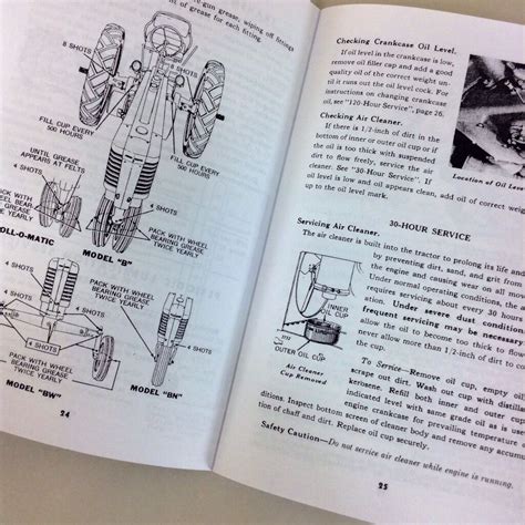 Operators Manual For John Deere Model B Bn Bw Tractor B201000 Up Owners ...