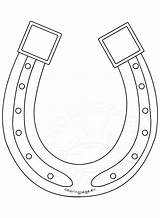Printable Saint Patrick’s Day horseshoe – Coloring Page sketch template