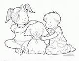 Free Kids Helping Each Other Coloring Page Download  sketch template