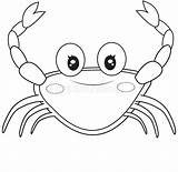 Crab Coloring Sheet sketch template