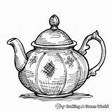 Teapot Coloring Pages  Free & Printable sketch template