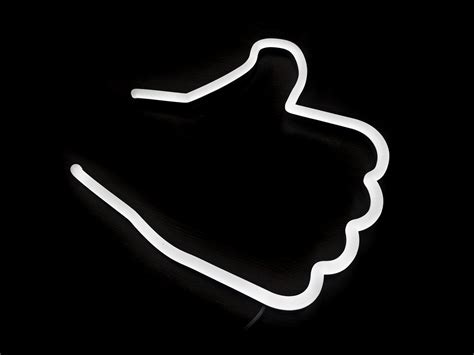 Thumbs up Neon Sign Facebook Like Symbol LED Neon Light Sign - Etsy