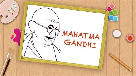 Watch Online Hindi Episode Easy Mahatma Gandhi Drawing For Kids ...