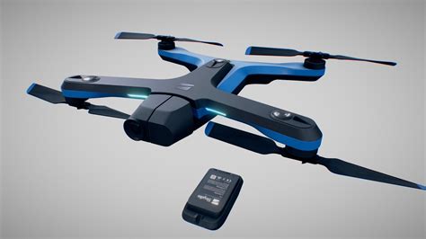 Skydio 2 - Drone - 3D model by msanjurj [6e04c46] - Sketchfab