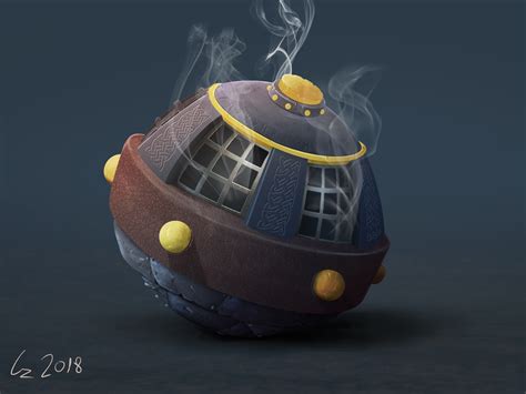 A fantasy Style Grenade/Bomb by Guy Zinger on Dribbble