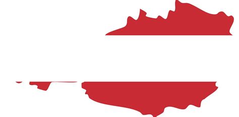 Austria map with national flag. 21568626 Vector Art at Vecteezy