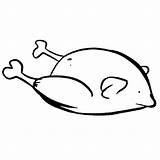 Cooking Chicken With Drumstick Coloring Pages  NetArt sketch template