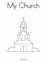 Cathedral Coloring Pages sketch template