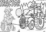 Best tractor coloring Pages sketch template