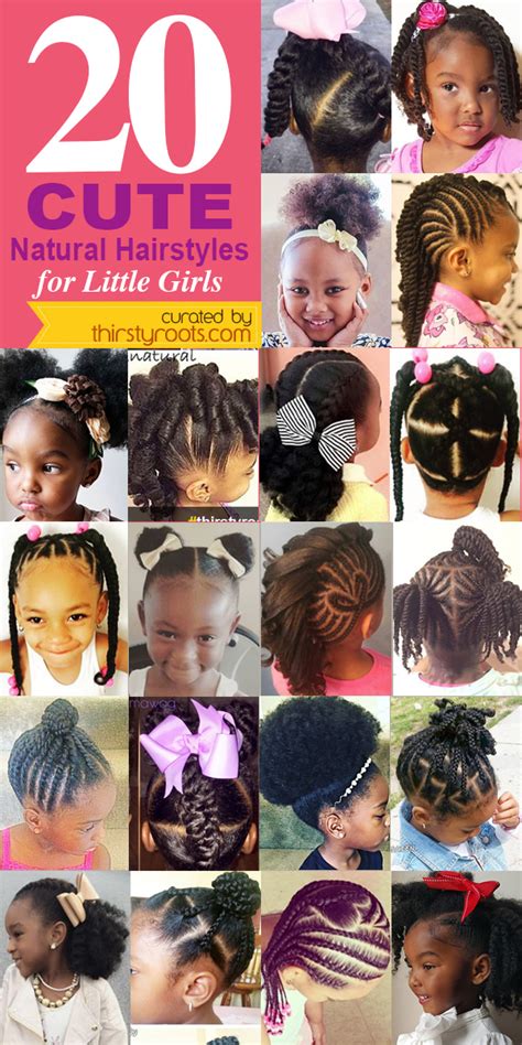 20 Cute Natural Hairstyles for Little Girls