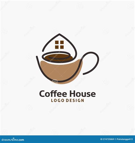 Coffee house logo design stock vector. Illustration of aroma - 274735869