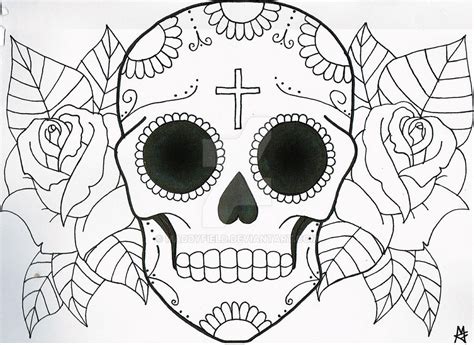 Sugar Skull Tattoo Design by MaddyField on DeviantArt