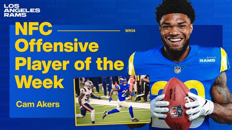 Rams running back Cam Akers named Week 14 NFC Offensive Player of the Week