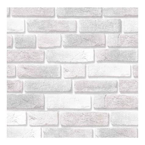 Wallpaper 3D – White Brick Design – ST1806 – 530mm x 10M Roll – Allied Home