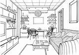 Modern Living Room Coloring Page  Free Printable Pages For Kids sketch template