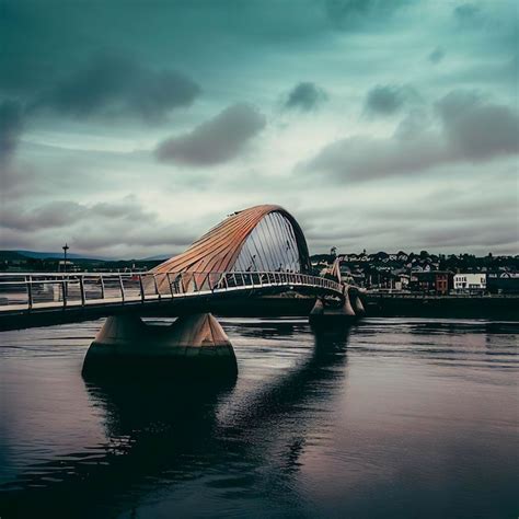 Premium AI Image | Peace Bridge in Derry