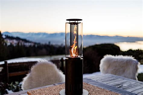 Outdoor pellets heater - WARM - Focolari a pellet di design