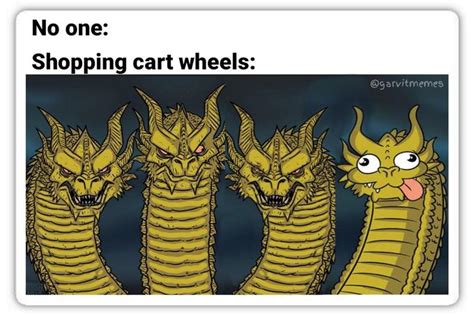 Wheels On a Shopping Cart Meme Be Like Trending Right Now - Funny ...