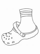 Crocs Coloring Pages To Print  Free Printable sketch template