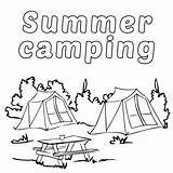 Printable Camping Coloring Pages sketch template