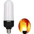 LedTek LED Flame Light Bulb Upward Downward Simulation Fire Flicker Effect Bulb E26 Flame Effect ...