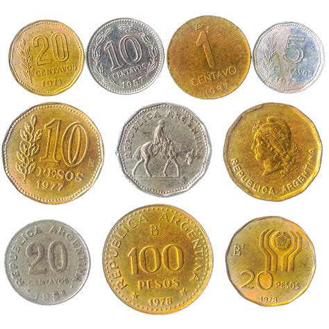 10 Argentinian Coins South America Argentina Currencies - Etsy | Coins ...