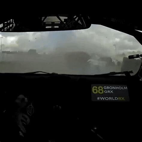 Driving Broken Glass GIF by World RX - FIA World Rallycross Championship