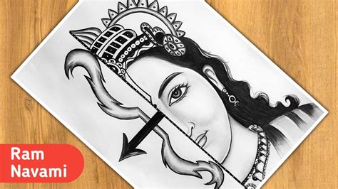 Ram Drawing | Ram Navami Drawing Step By Step | Shree Ram Drawing Easy ...