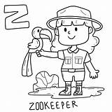 Zoo Keeper Coloring Pages  Home sketch template