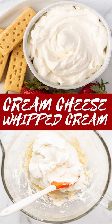 Cream Cheese Whipped Cream - Baking Mischief