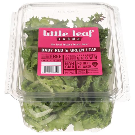 Save on Little Leaf Farms Baby Red & Green Leaf Lettuce Salad Blend ...