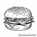 Burger Coloring Pages  Free & Printable sketch template