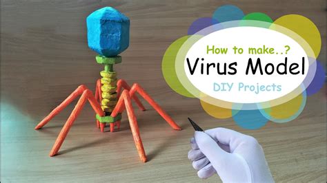 How to make Bacteriophage Virus 3d Model using Thermocol - YouTube