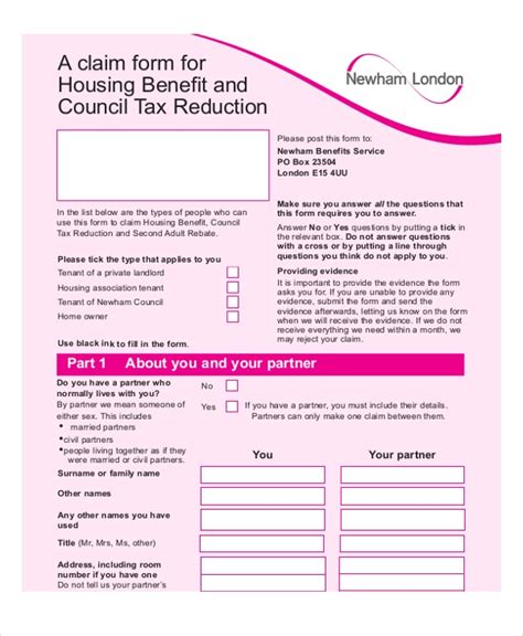 Housing Benefit Application Form Online 2022 - Applicationforms.net