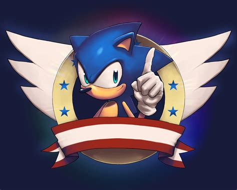 Sonic Fan Art "Classic Sonic" by 2dForever