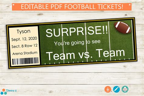 Printable Football Ticket Template - prntbl.concejomunicipaldechinu.gov.co