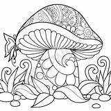 35 Mushroom Coloring Mandala Pages By NoDowdy  TPT sketch template