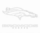 Broncos Denver Logo Coloring Pages Nfl Football Bronco Printable  sketch template