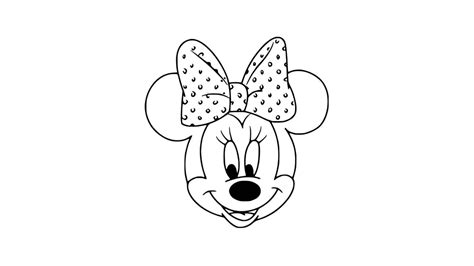 Minnie Mouse Face Drawing