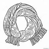 Warm Winter Scarves Coloring Page 61914 49000 sketch template